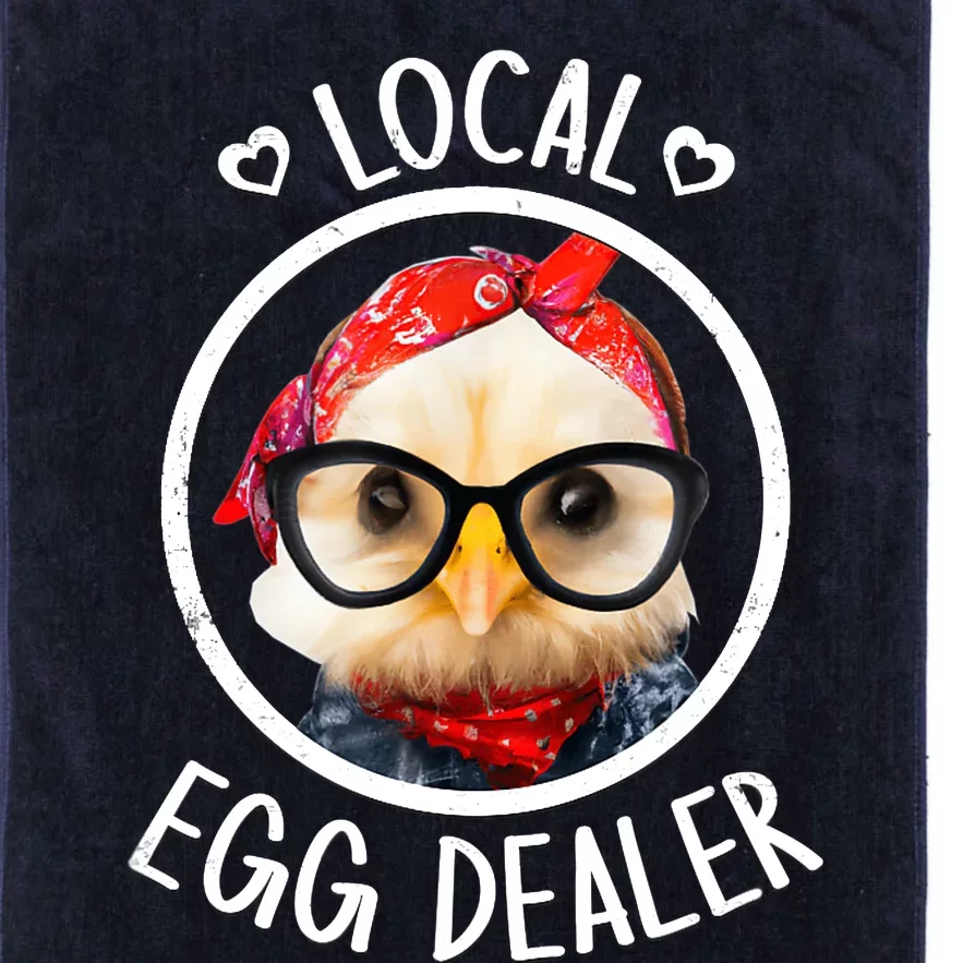 Local Egg Dealer for Chicken Farms and Farmers Funny Chicken Platinum Collection Golf Towel