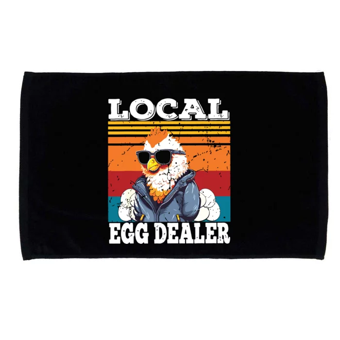 Local Egg Dealer Funny Egg Peddler Chicken Egg Farmer Microfiber Hand Towel