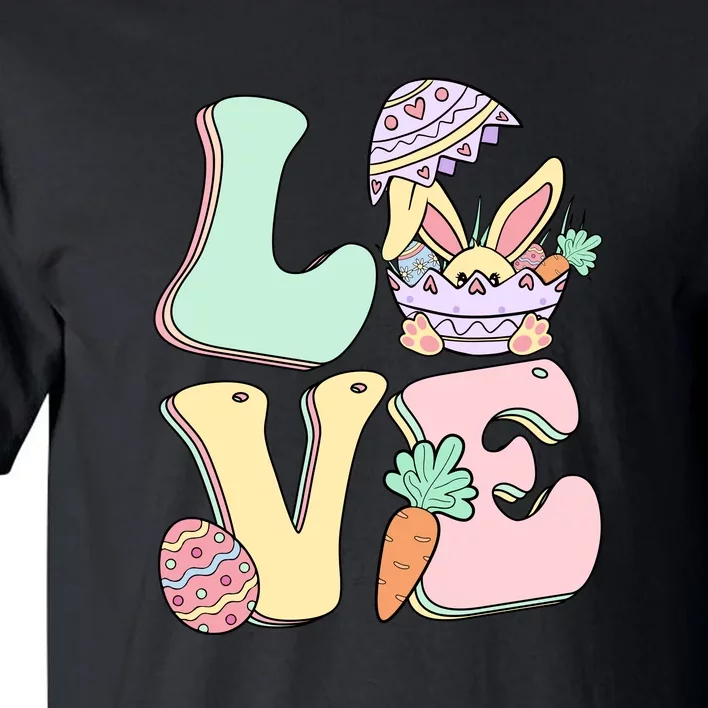 Love Easter Day Party Funny Bunny Egg Gift For Toodler Kids Tall T-Shirt