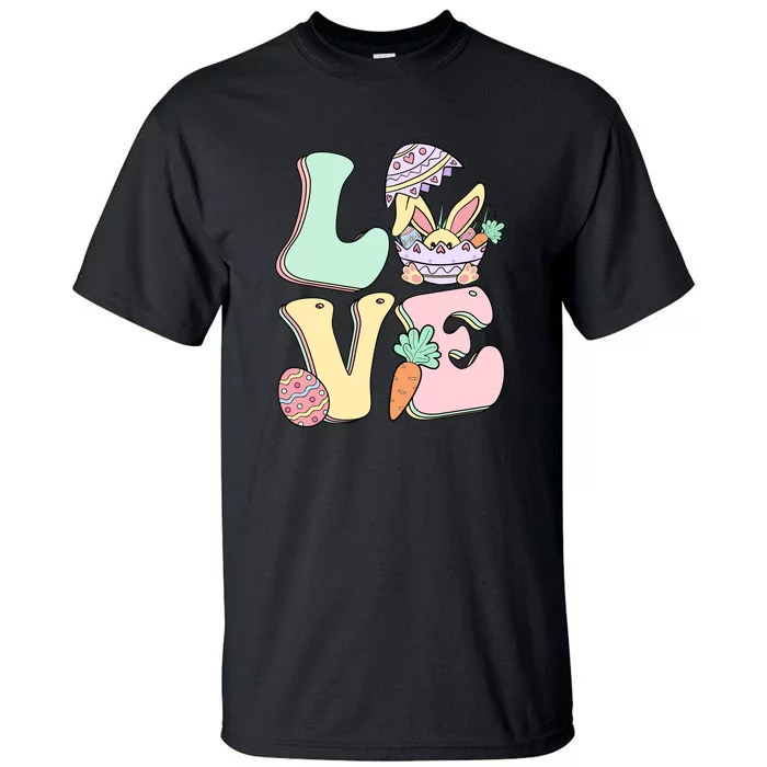 Love Easter Day Party Funny Bunny Egg Gift For Toodler Kids Tall T-Shirt