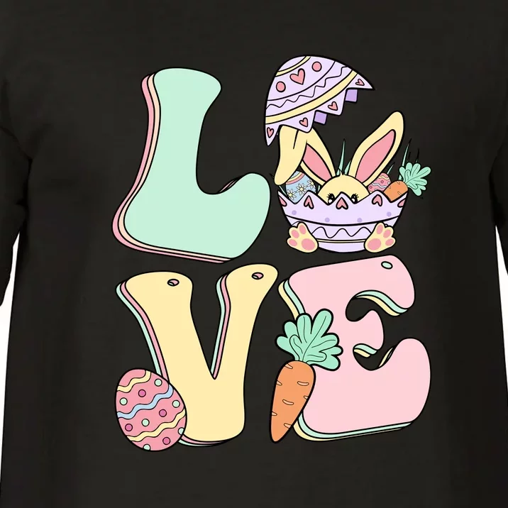 Love Easter Day Party Funny Bunny Egg Gift For Toodler Kids Comfort Colors T-Shirt