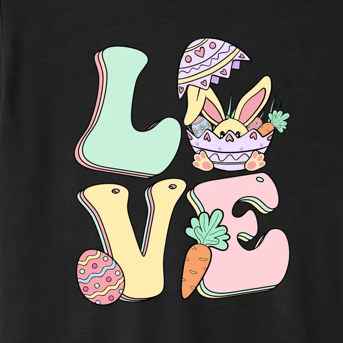 Love Easter Day Party Funny Bunny Egg Gift For Toodler Kids ChromaSoft Performance T-Shirt