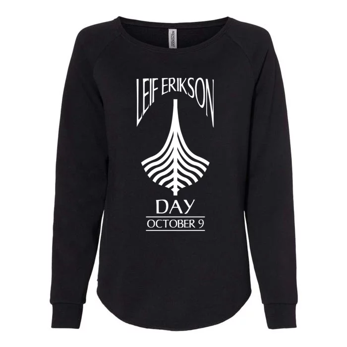 Leif Erikson Day Cool Gift Ericson Norse Viking Explorer Cute Gift Womens California Wash Sweatshirt