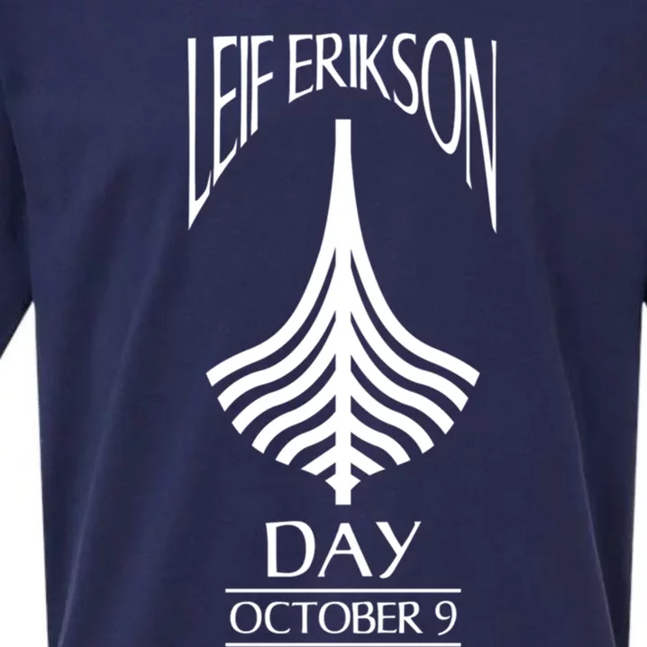 Leif Erikson Day Cool Gift Ericson Norse Viking Explorer Cute Gift Sueded Cloud Jersey T-Shirt