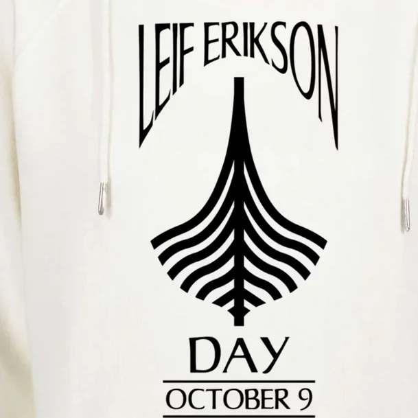 Leif Erikson Day Great Gift Ericson Norse Viking Explorer Gift Womens Funnel Neck Pullover Hood