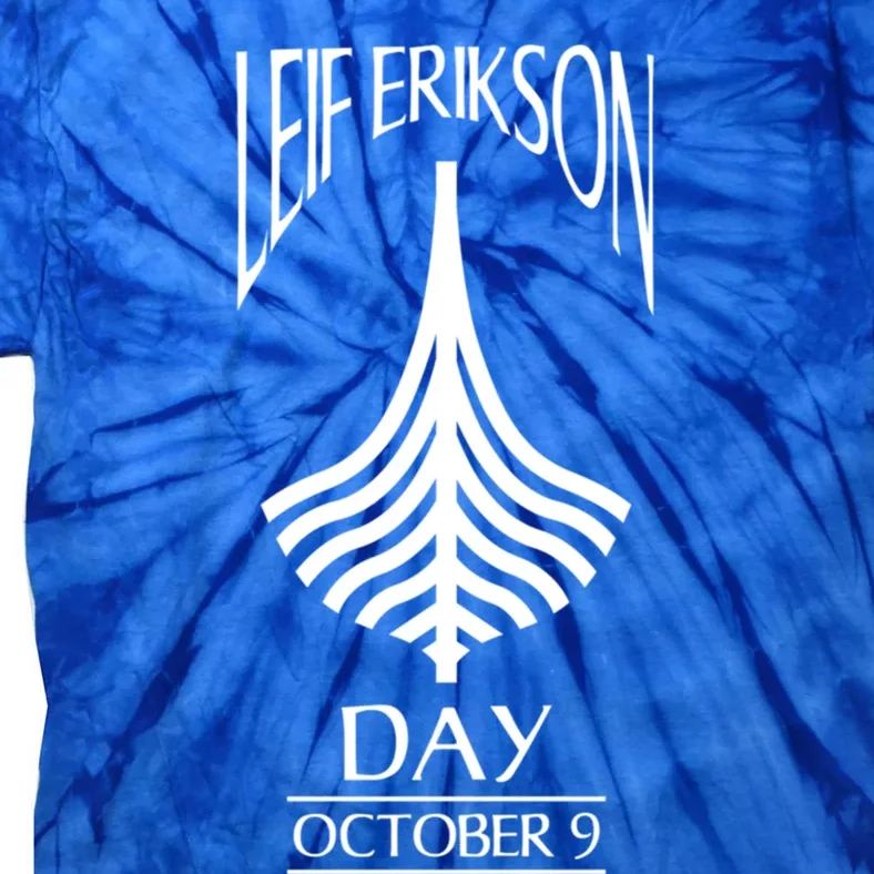 Leif Erikson Day Great Gift Ericson Norse Viking Explorer Gift Tie-Dye T-Shirt