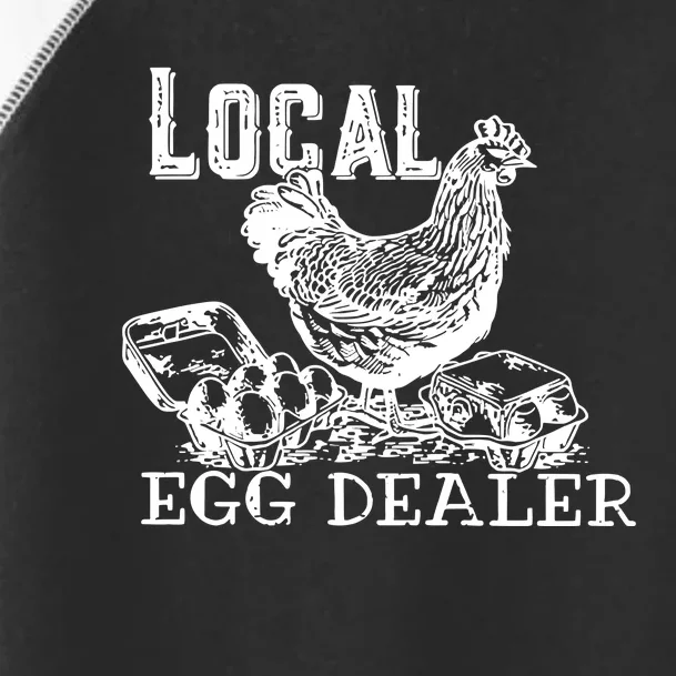 Local Egg Dealer Easter Christian Easter Vibes Chicken Farmer Farm Toddler Fine Jersey T-Shirt