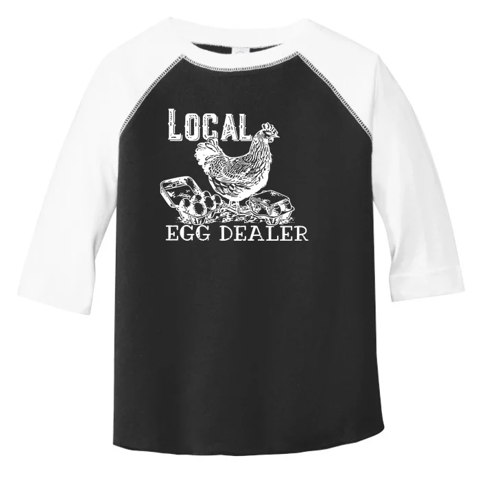 Local Egg Dealer Easter Christian Easter Vibes Chicken Farmer Farm Toddler Fine Jersey T-Shirt