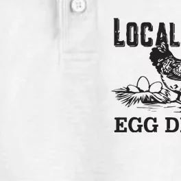 Local Egg Dealer Funny Women Farm Dry Zone Grid Performance Polo