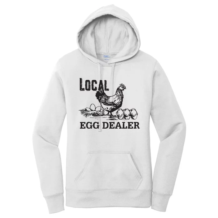 Local Egg Dealer Funny Women Farm Women's Pullover Hoodie