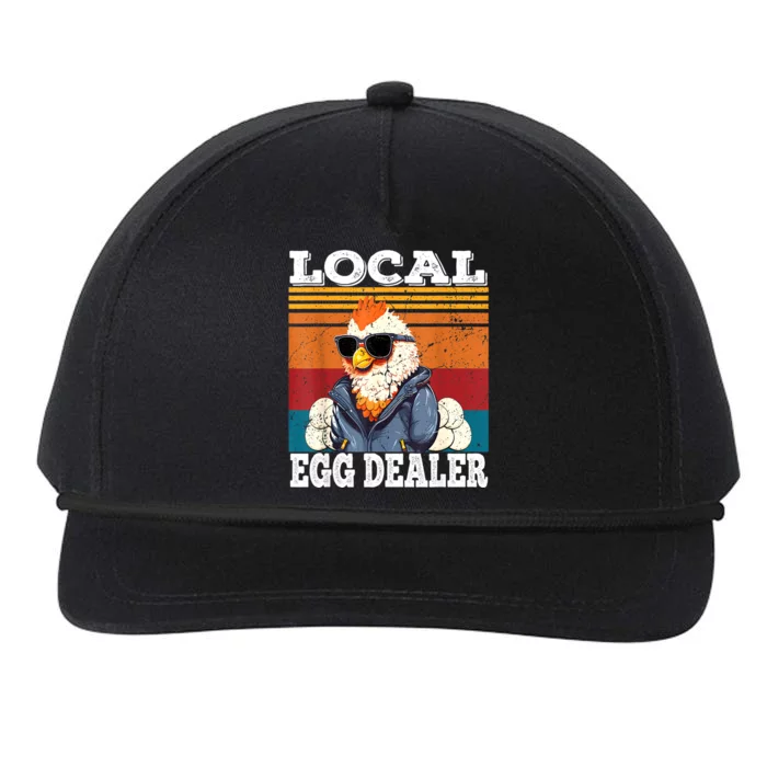 Local Egg Dealer Funny Egg Peddler Chicken Egg Farmer Snapback Five-Panel Rope Hat