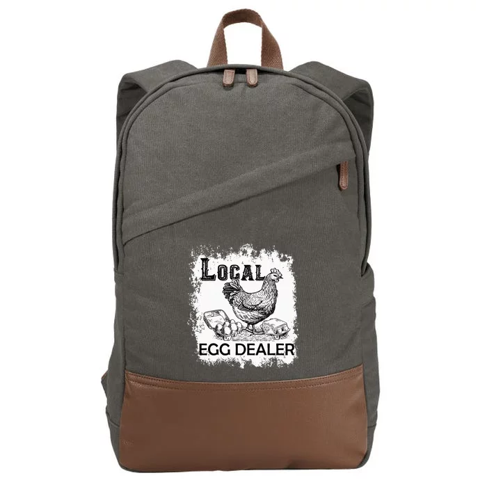 Local Egg Dealers Chicken Local Egg Dealers Cotton Canvas Backpack