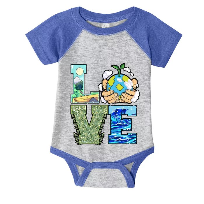 Love Earth Day Save Planet Protect Nature Great Gift Infant Baby Jersey Bodysuit