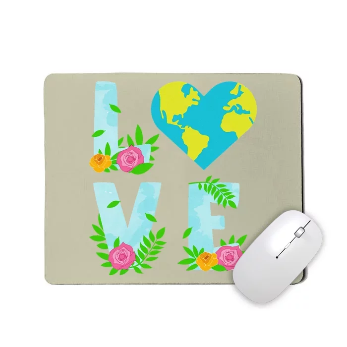 Love Earth Day Climate Change Awareness Mousepad