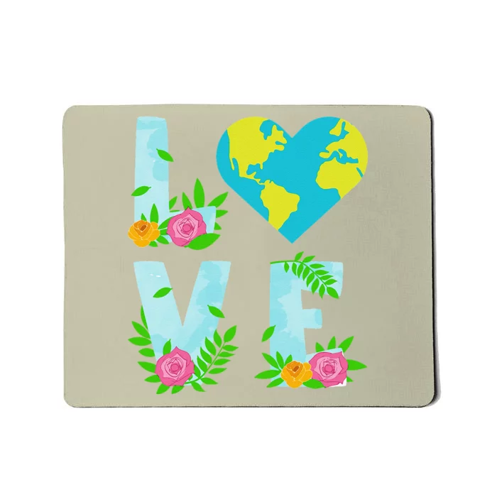 Love Earth Day Climate Change Awareness Mousepad