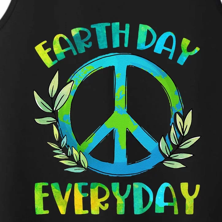 Love Earth Day Planet Anniversary Everyday Womens Performance Tank