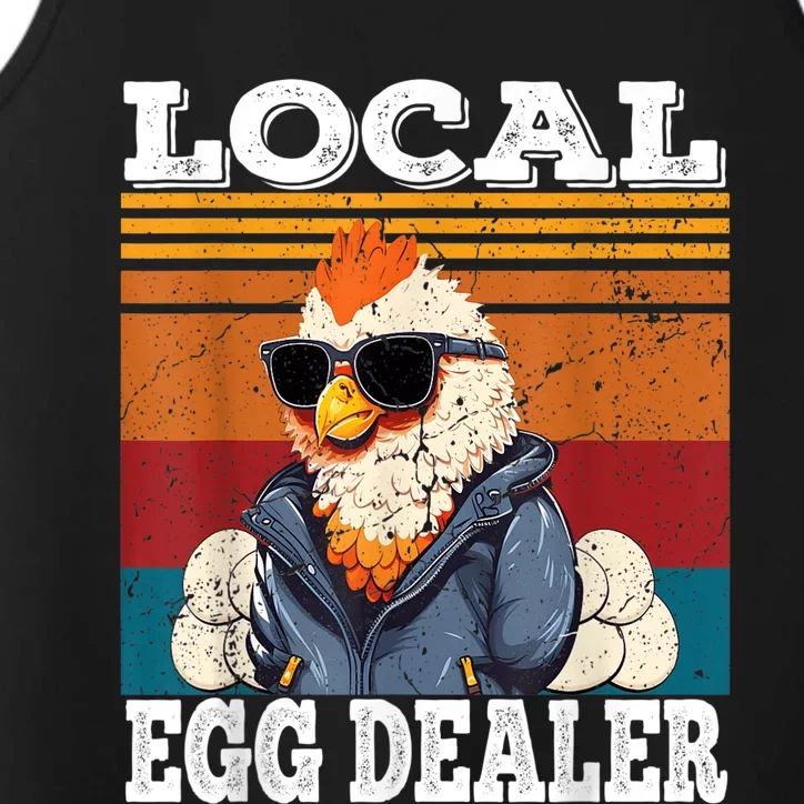 Local Egg Dealer Funny Egg Peddler Chicken Egg Farmer Performance Tank