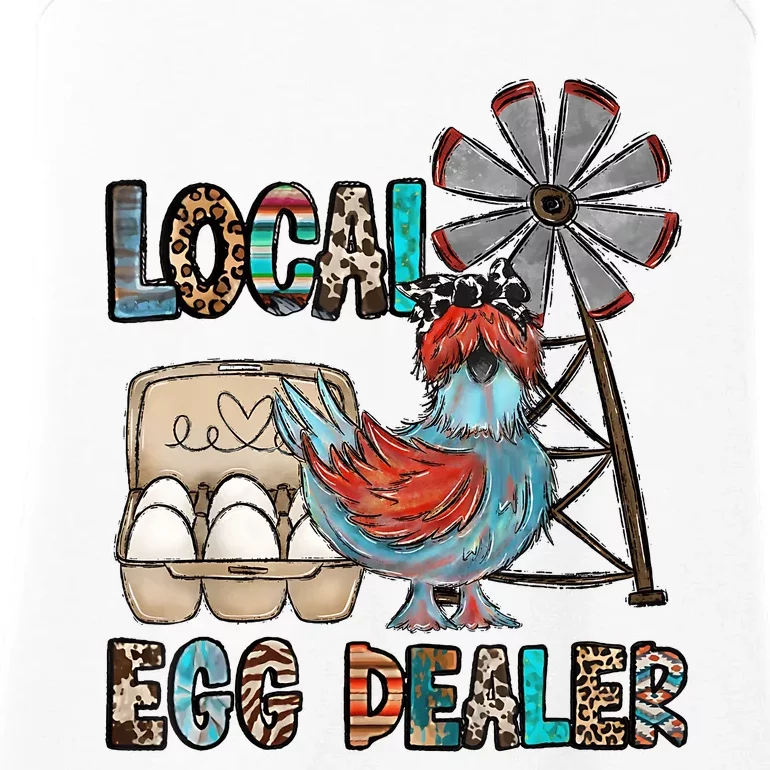 Local Egg Dealer Chicken Funny Farm Animal Chicken Farmer Ladies Essential Tank