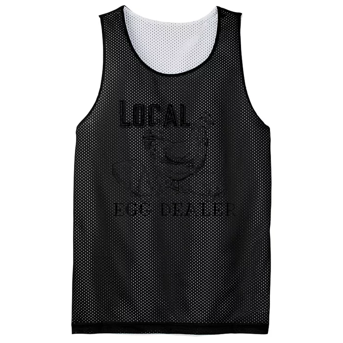 Local Egg Dealer Funny Bleached Chicken Lover Farm Farmer Mesh Reversible Basketball Jersey Tank