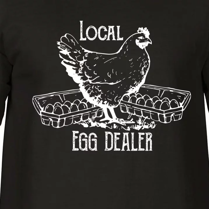 Local Egg Dealer Funny Bleached Chicken Lover Farm Farmer Comfort Colors T-Shirt