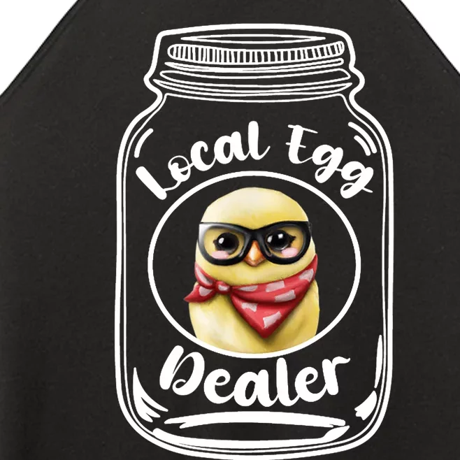 Local Egg Dealer for Chicken Farms and Farmers Funny Chicken Women’s Perfect Tri Rocker Tank