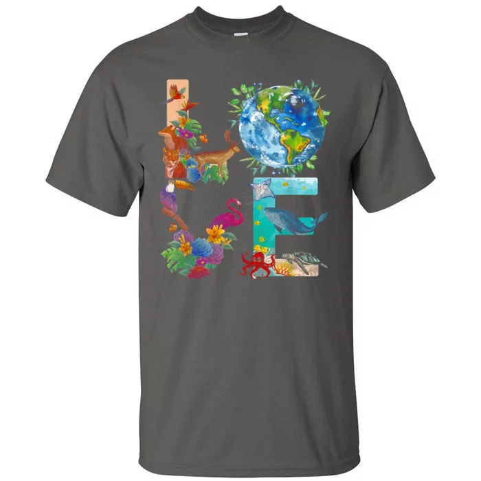 Love Earth Day Nature Tall T-Shirt