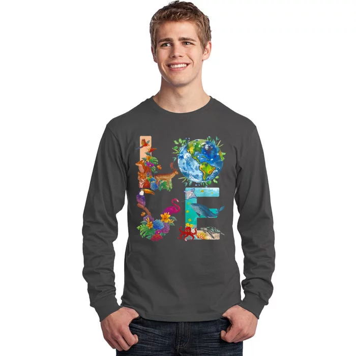 Love Earth Day Nature Tall Long Sleeve T-Shirt