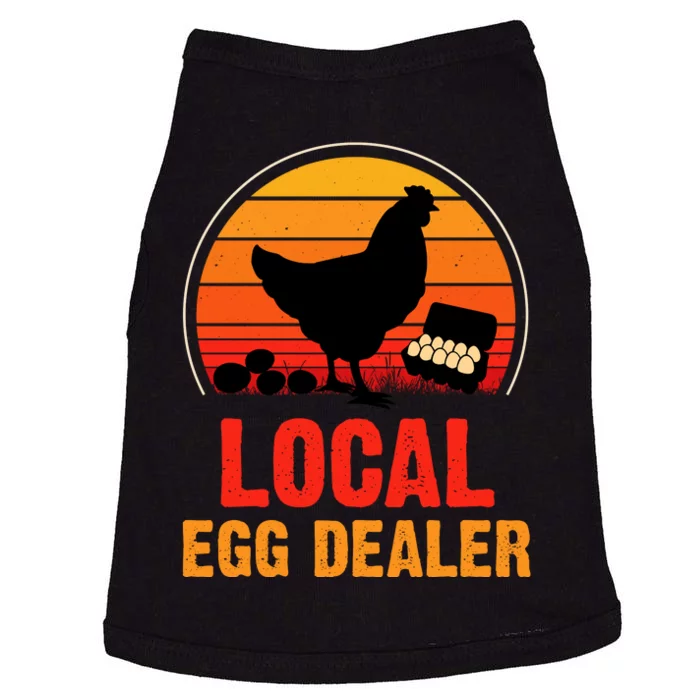 Local Egg Dealer Funny Retro Egg Peddler Chicken Egg Farmer Doggie Tank