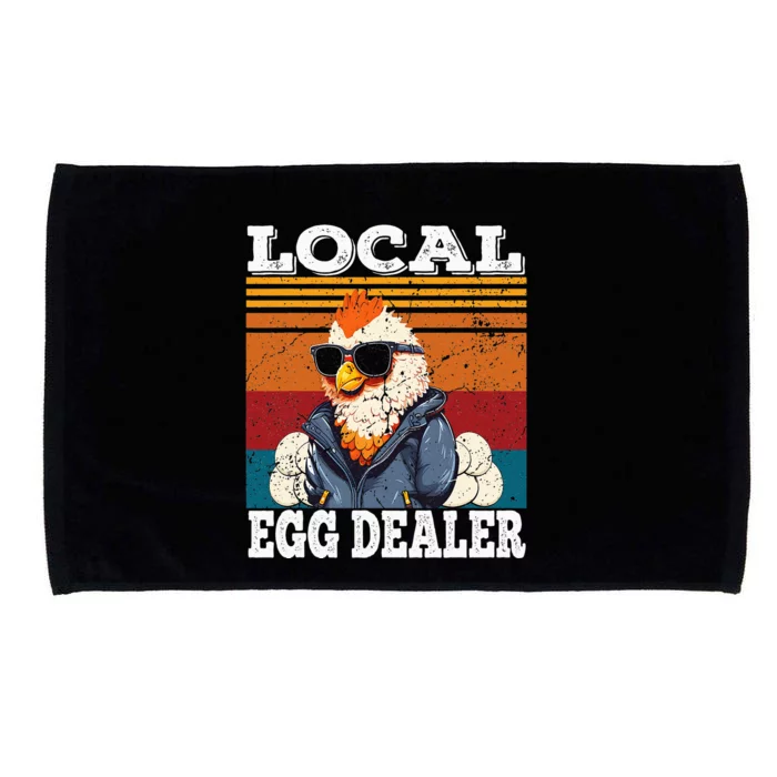 Local Egg Dealer Funny Egg Peddler Chicken Egg Farmer Microfiber Hand Towel