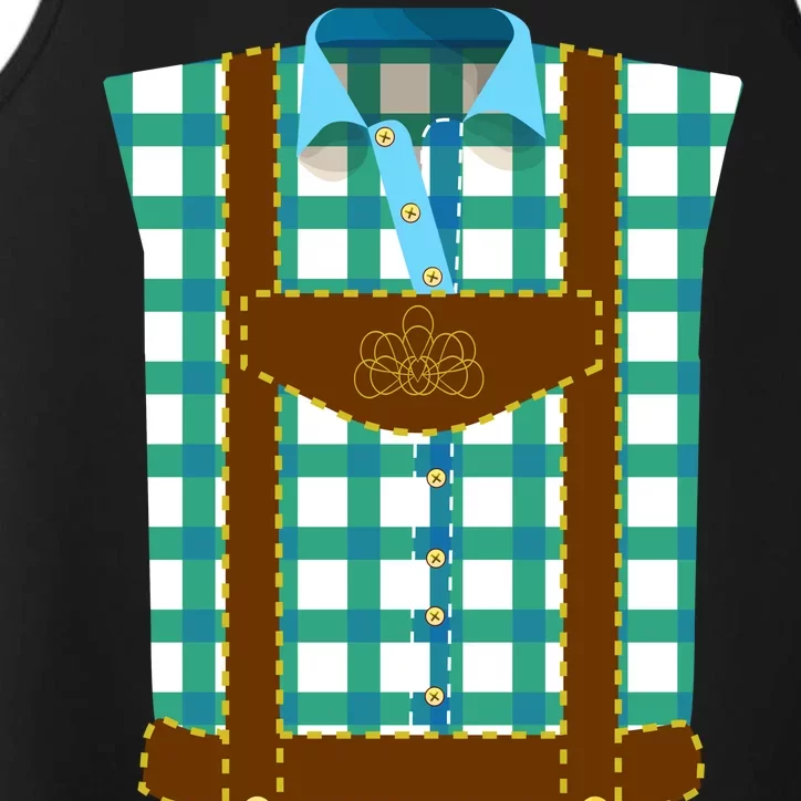 Lederhosen Costume Funny Oktoberfest Tux Performance Tank