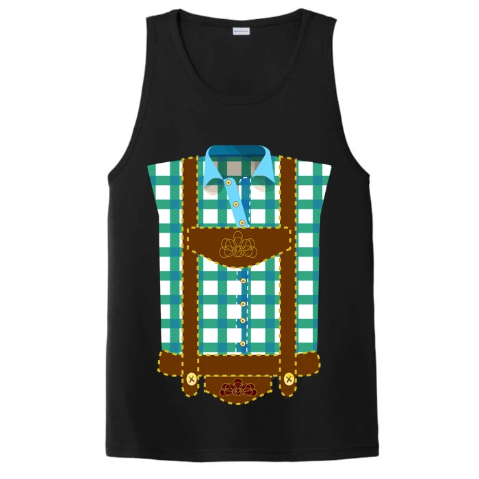 Lederhosen Costume Funny Oktoberfest Tux Performance Tank