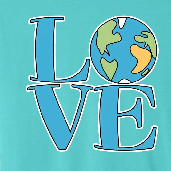 Love Earth Earth Day Simple Letter Box ChromaSoft Performance T-Shirt