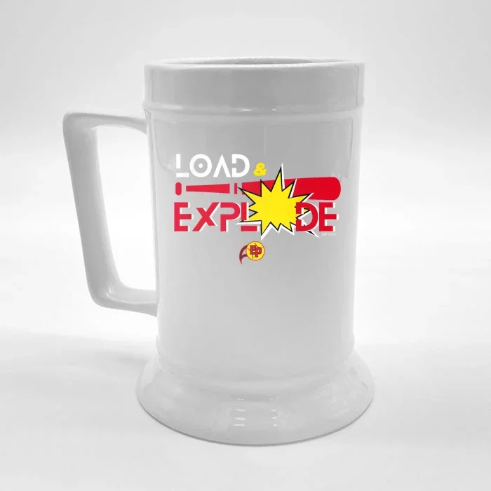 Load & Explode EP Softball Front & Back Beer Stein