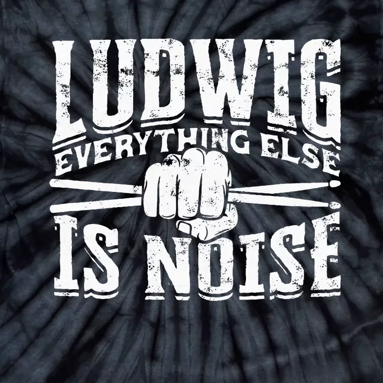 L.U.D.W.I.G Everything Else Is Noise Drum Sticks Tie-Dye T-Shirt