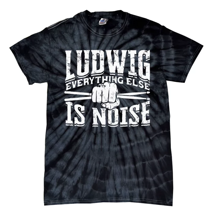 L.U.D.W.I.G Everything Else Is Noise Drum Sticks Tie-Dye T-Shirt