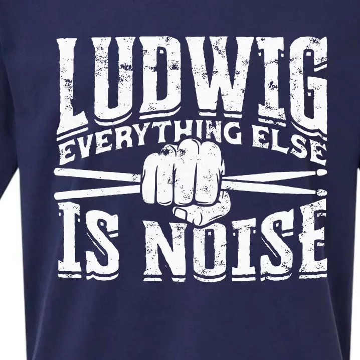 L.U.D.W.I.G Everything Else Is Noise Drum Sticks Sueded Cloud Jersey T-Shirt