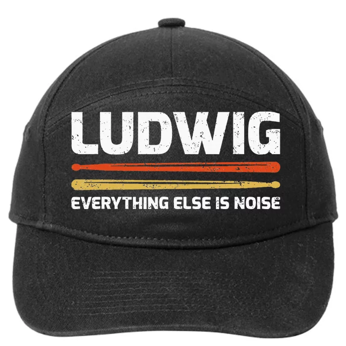 L.U.D.W.I.G Everything Else Is Noise Classical Music Drum Sticks 7-Panel Snapback Hat