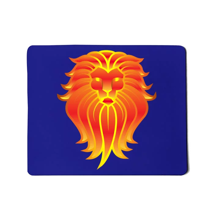 Lion E Face Leo Astrology Great Gift Mousepad