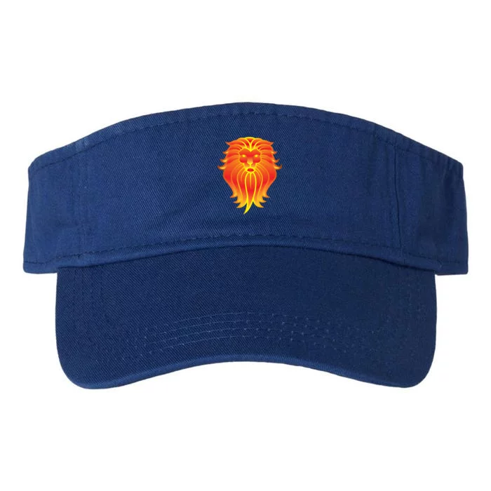 Lion E Face Leo Astrology Great Gift Valucap Bio-Washed Visor