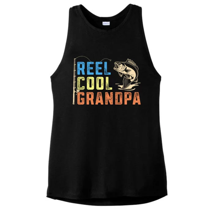 Lover Expert Fishermen Reel Cool Grandpa Fishing Ladies Tri-Blend Wicking Tank