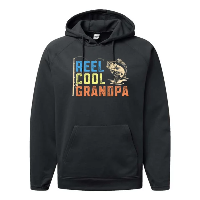 Lover Expert Fishermen Reel Cool Grandpa Fishing Performance Fleece Hoodie