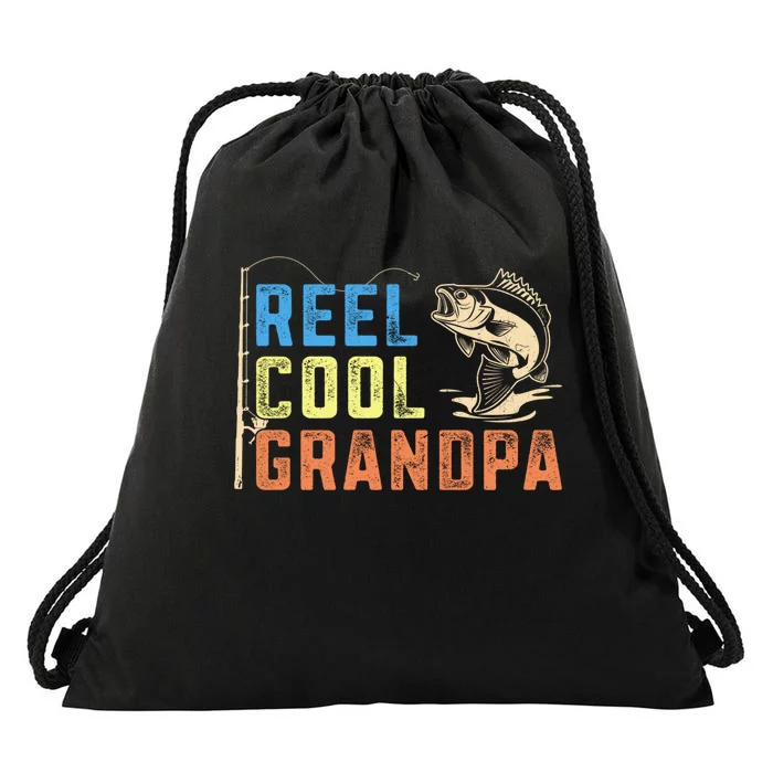 Lover Expert Fishermen Reel Cool Grandpa Fishing Drawstring Bag