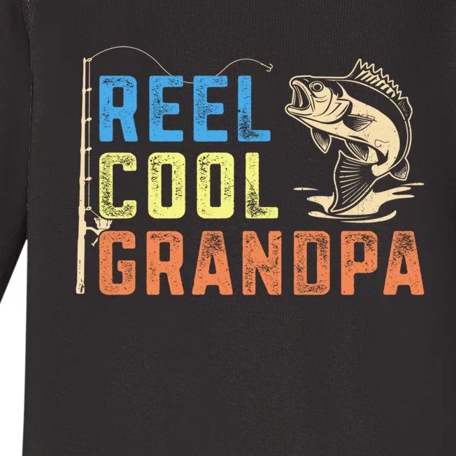 Lover Expert Fishermen Reel Cool Grandpa Fishing Baby Long Sleeve Bodysuit