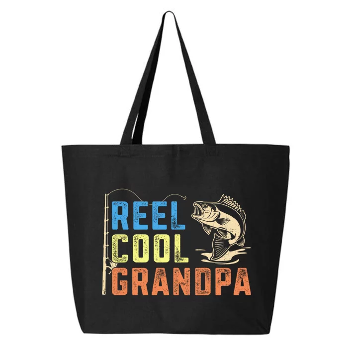 Lover Expert Fishermen Reel Cool Grandpa Fishing 25L Jumbo Tote