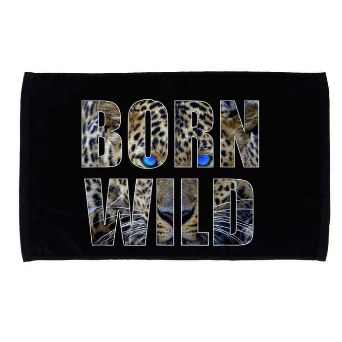 Leopard Eyes Face Born Wild Iger Lion Animal Print Cat Microfiber Hand Towel