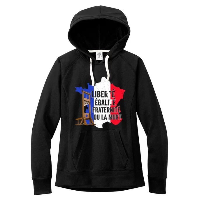 Liberty Equality Fraternity Bastille Day French Revolution Meaningful Gift Women's Fleece Hoodie