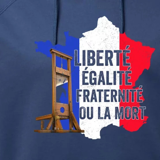 Liberty Equality Fraternity Bastille Day French Revolution Meaningful Gift Performance Fleece Hoodie