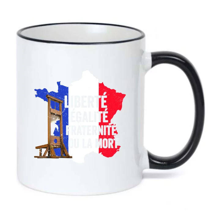 Liberty Equality Fraternity Bastille Day French Revolution Gift Black Color Changing Mug