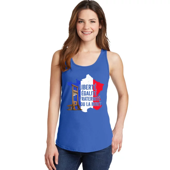 Liberty Equality Fraternity Bastille Day French Revolution Gift Ladies Essential Tank