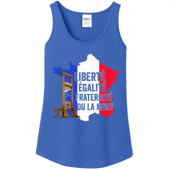 Liberty Equality Fraternity Bastille Day French Revolution Gift Ladies Essential Tank